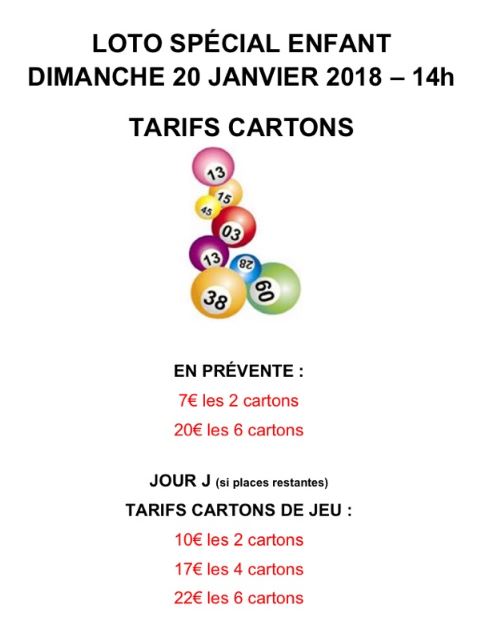 Loto tarifs